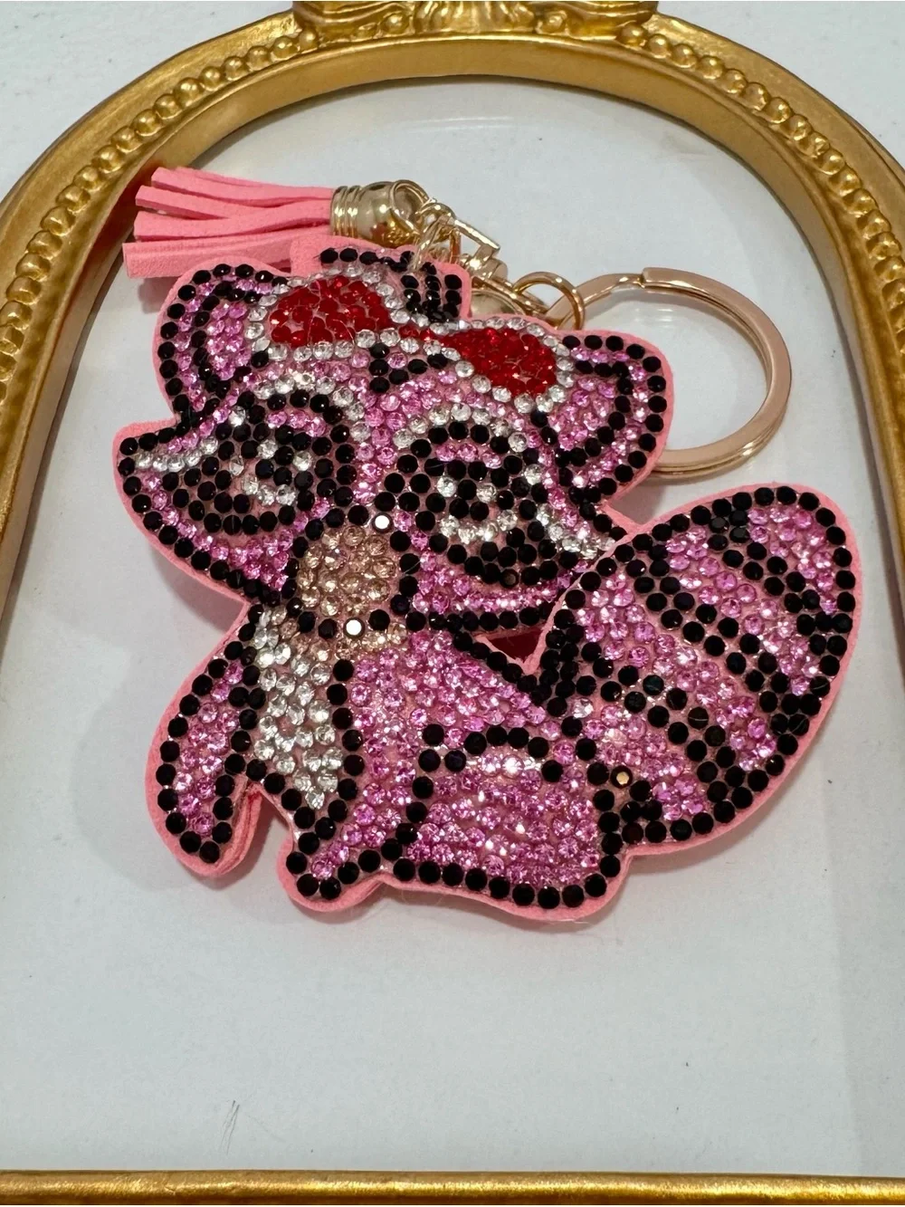 New Pink Raccoon Keychain/Bag Charm